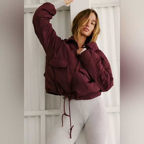 NWOT Free People Off the Benches Coaches Jacket - Picture 3 of 4